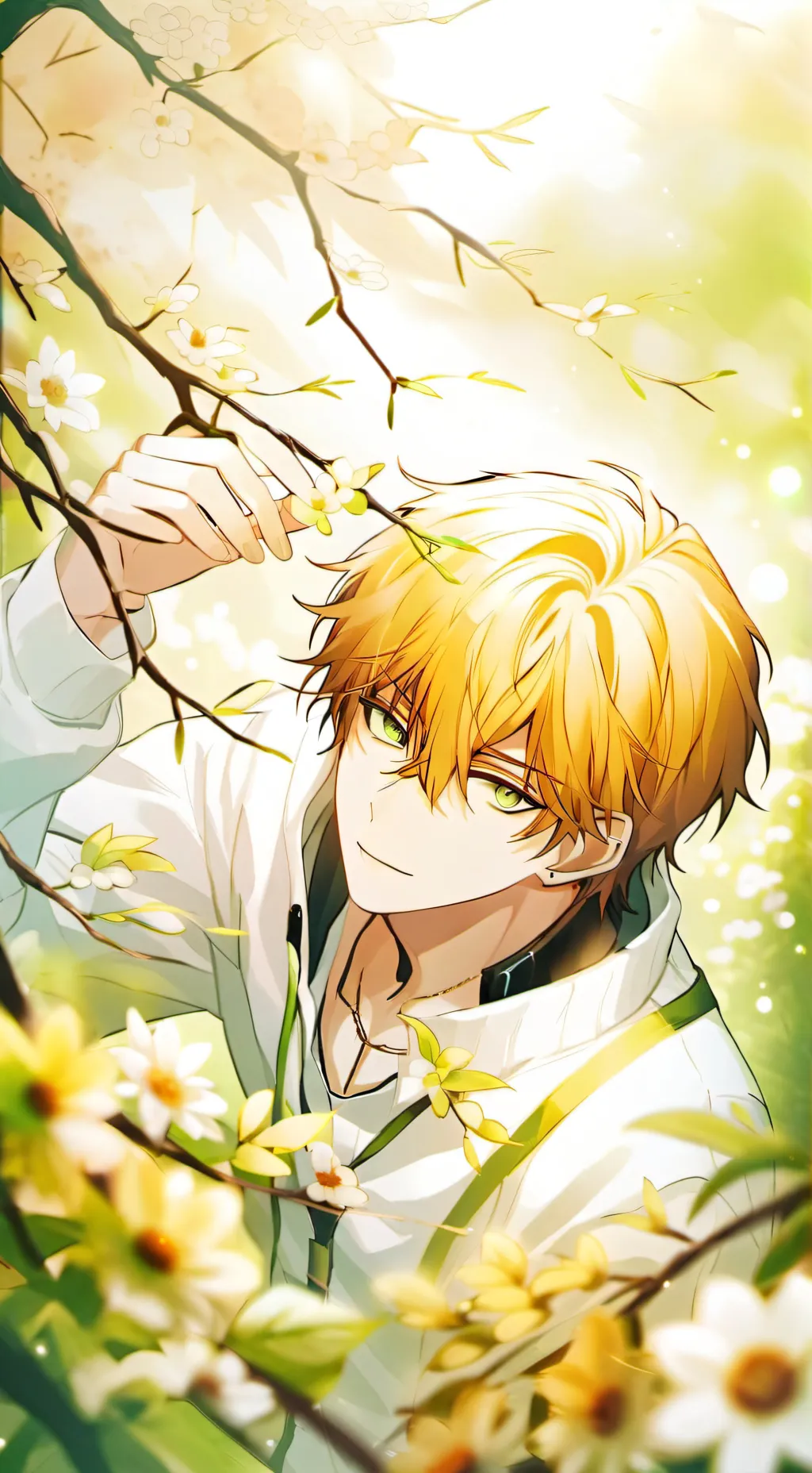ai character: Ray🍃🍀 background