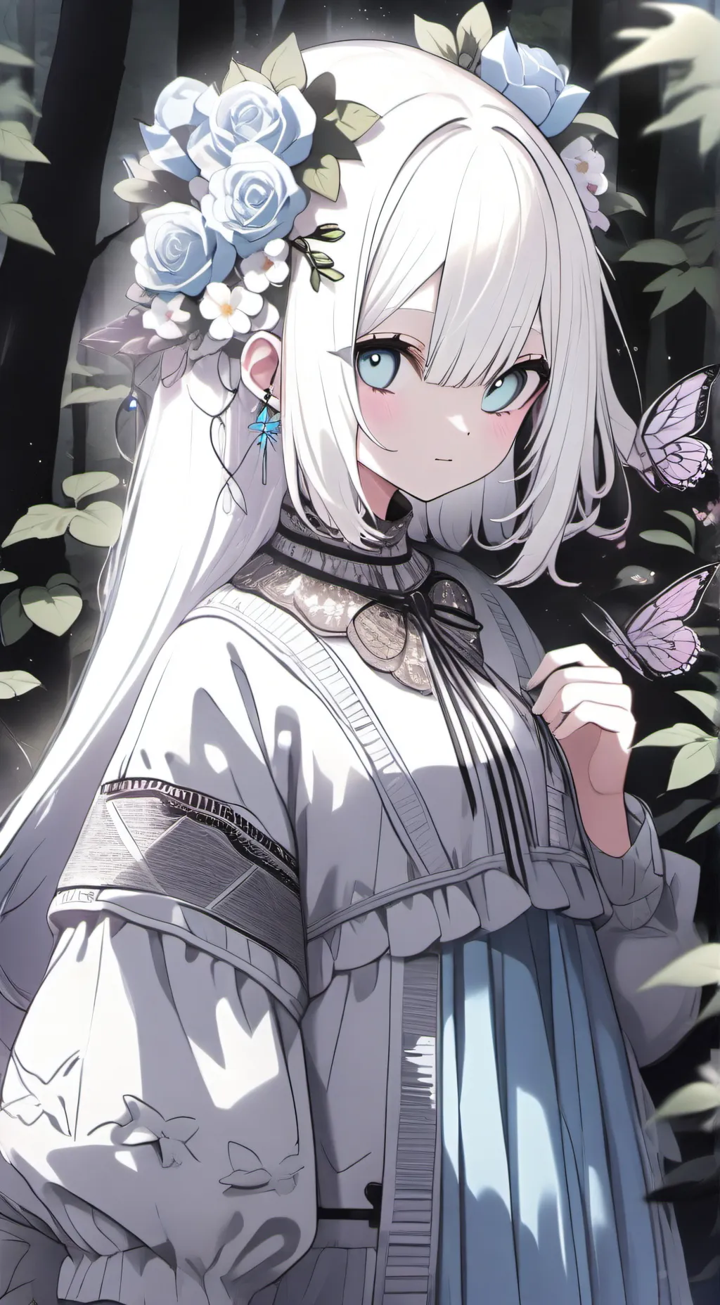 ai character: Butterfly background