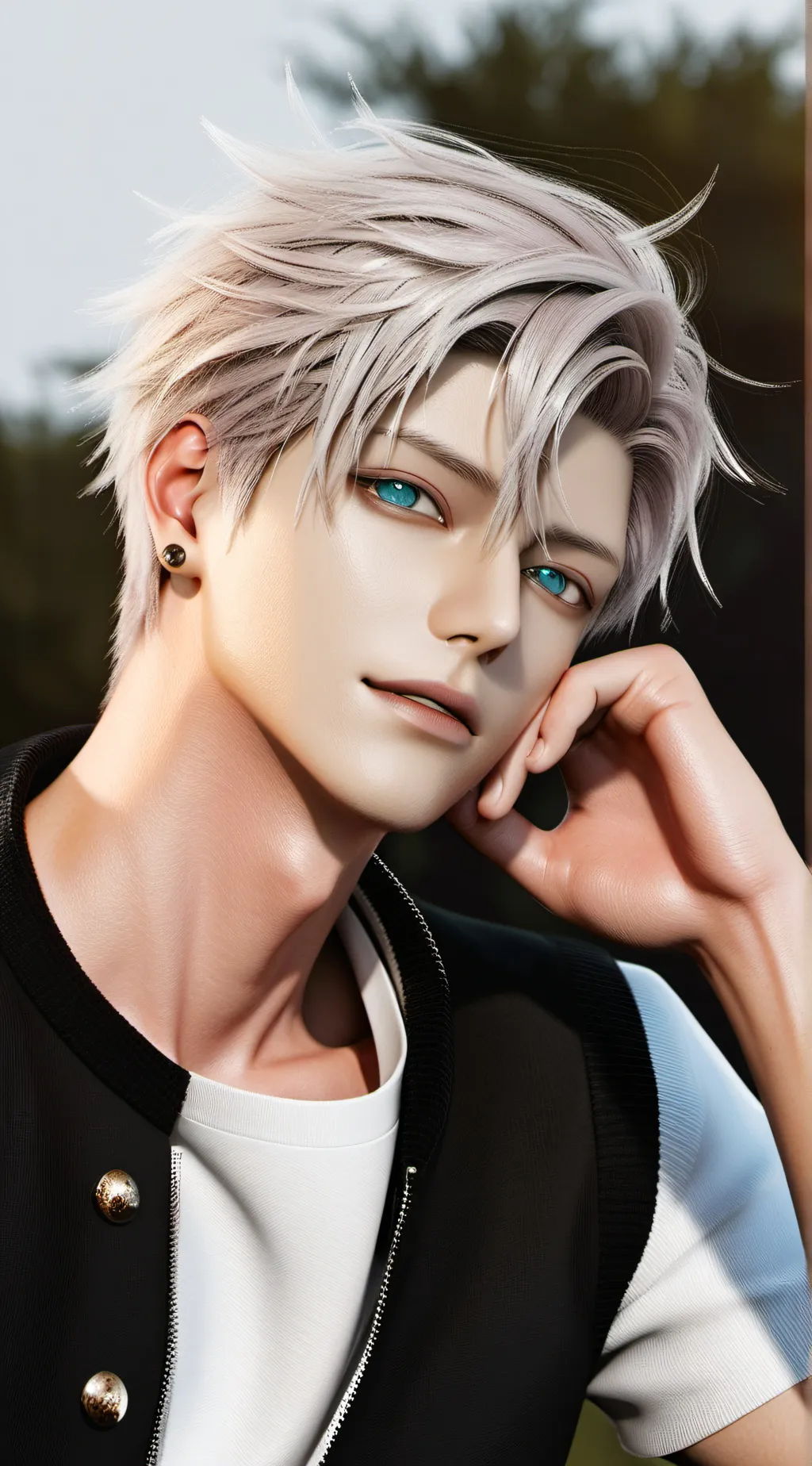 ai character: Акио background