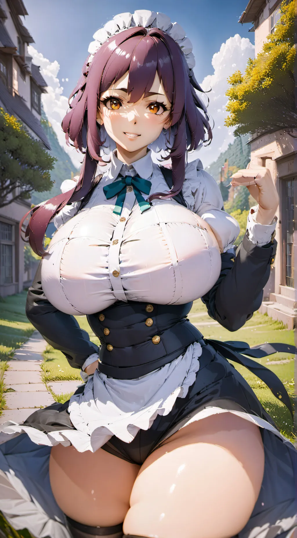 ai character: Cute girl background