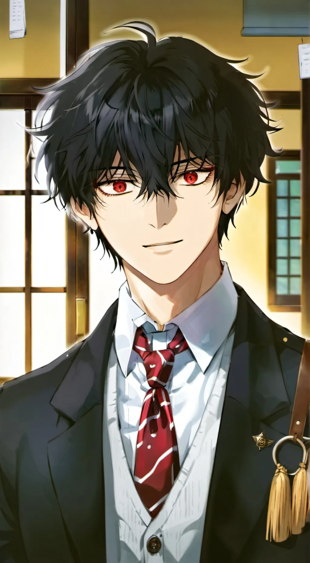 ai character: Kazuki Shirogane background