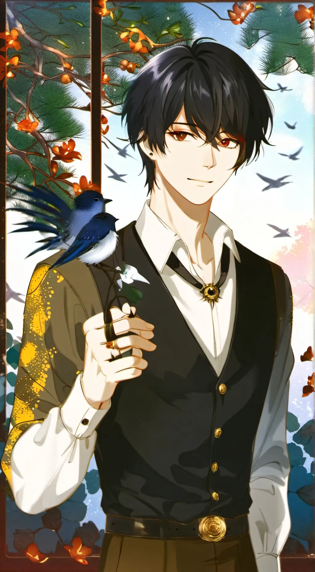 ai character: Harvy  background