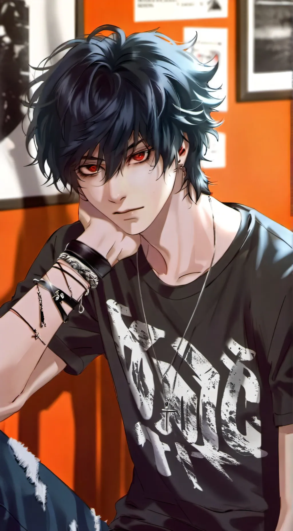 ai character: Emo sus background