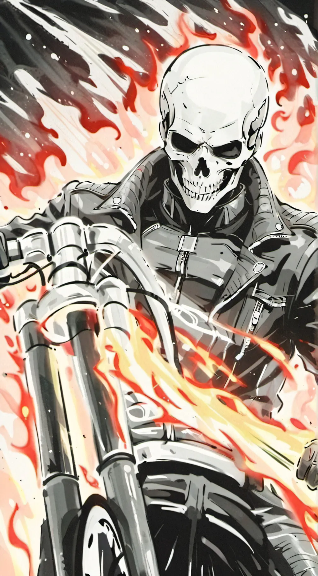 ai character: Ghost Rider x TOH background