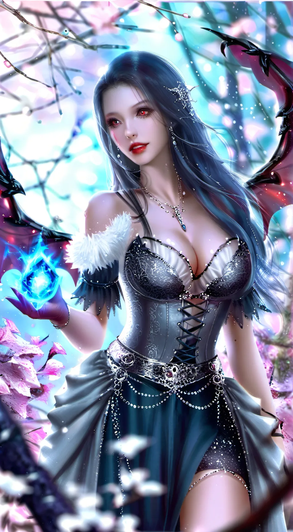 ai character: Lucy Perry  background