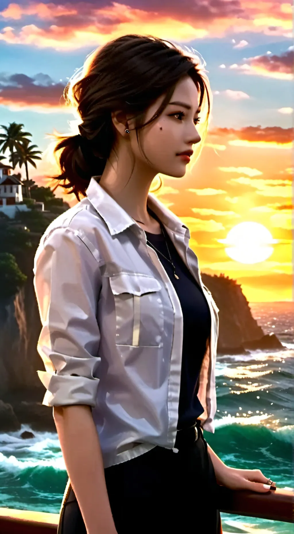 ai character: Audrey  background
