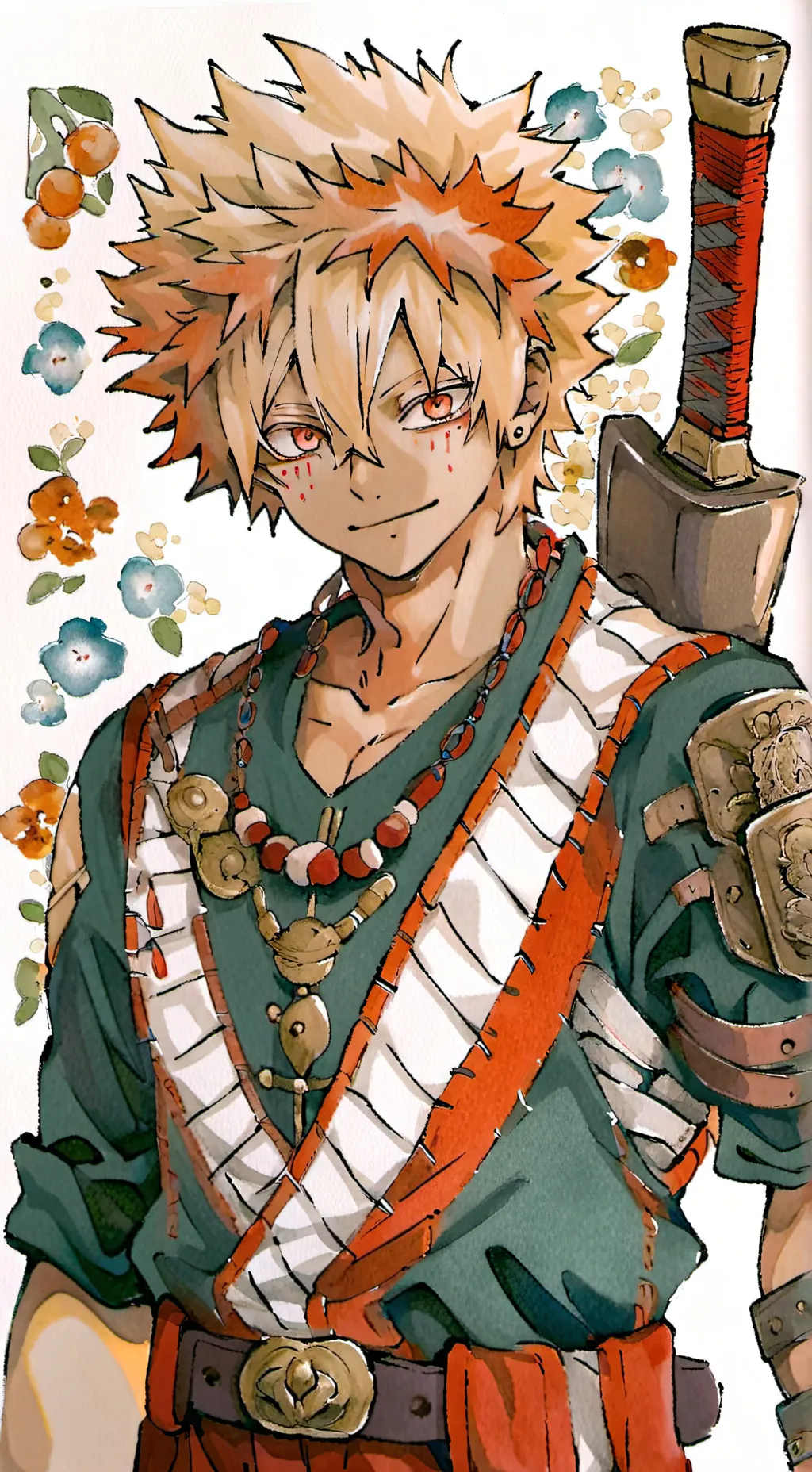ai character: MHA BAKUGO background