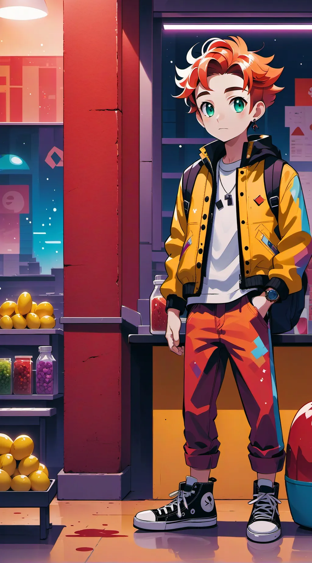ai character: kiss or kiss background