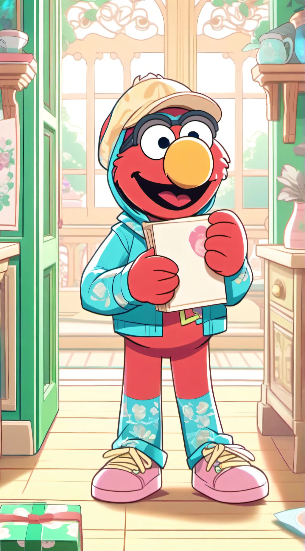 ai character: elmo background