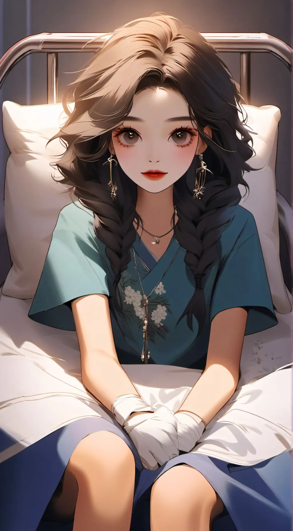 ai character: Lilac background