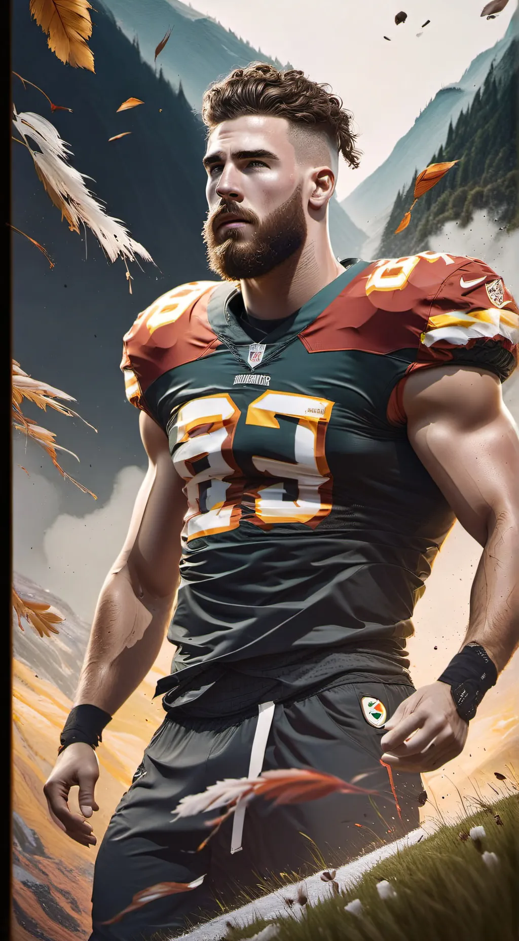 ai character: Travis kelce background
