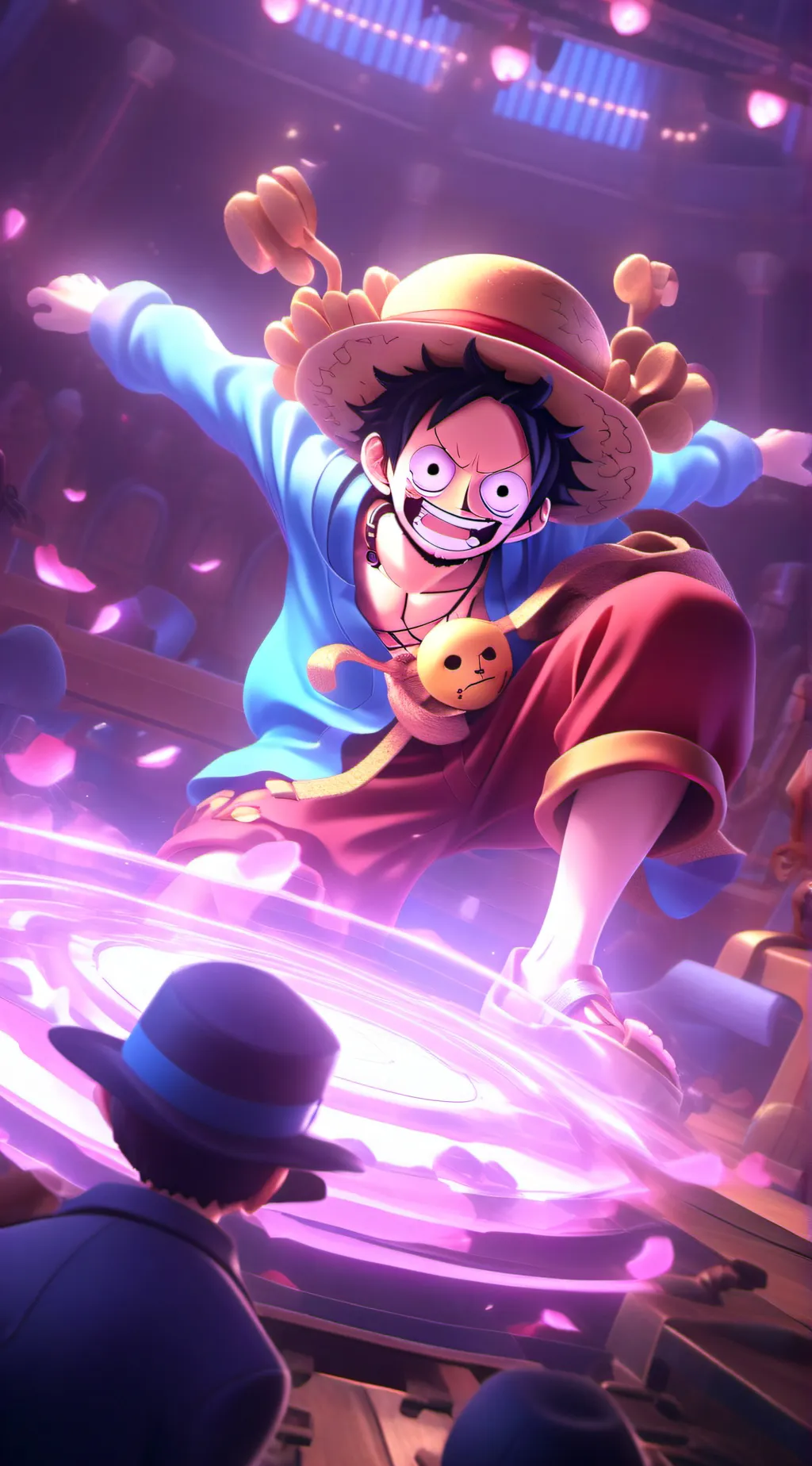 ai character: One Piece Wano background