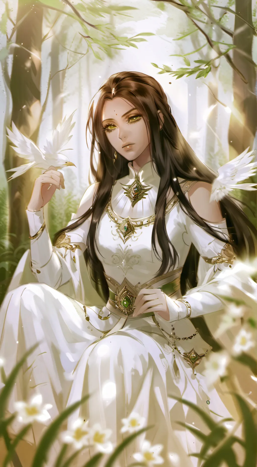 ai character: Heavenly background
