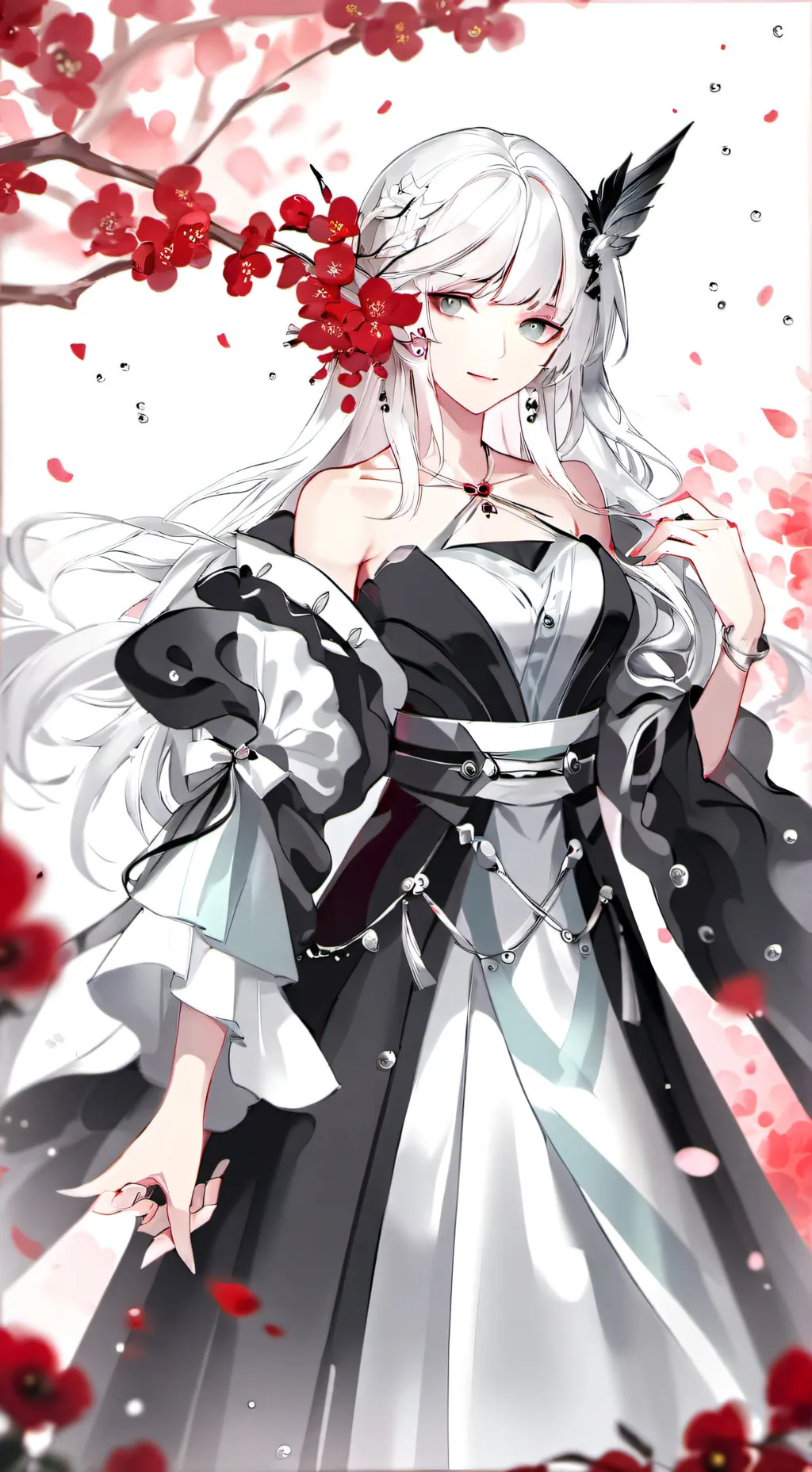 ai character: Violet background