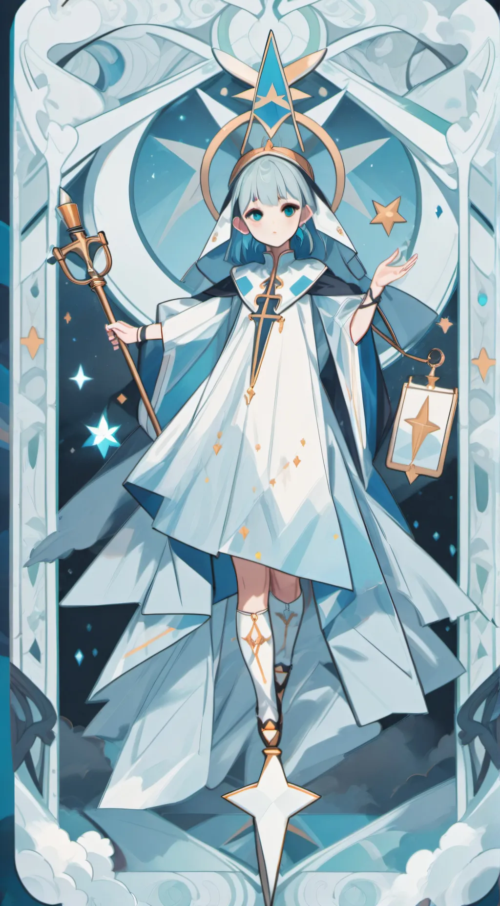 ai character: girl background