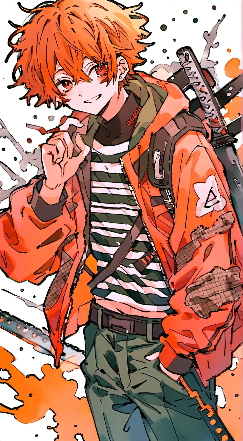 ai character: Chainsaw Man background