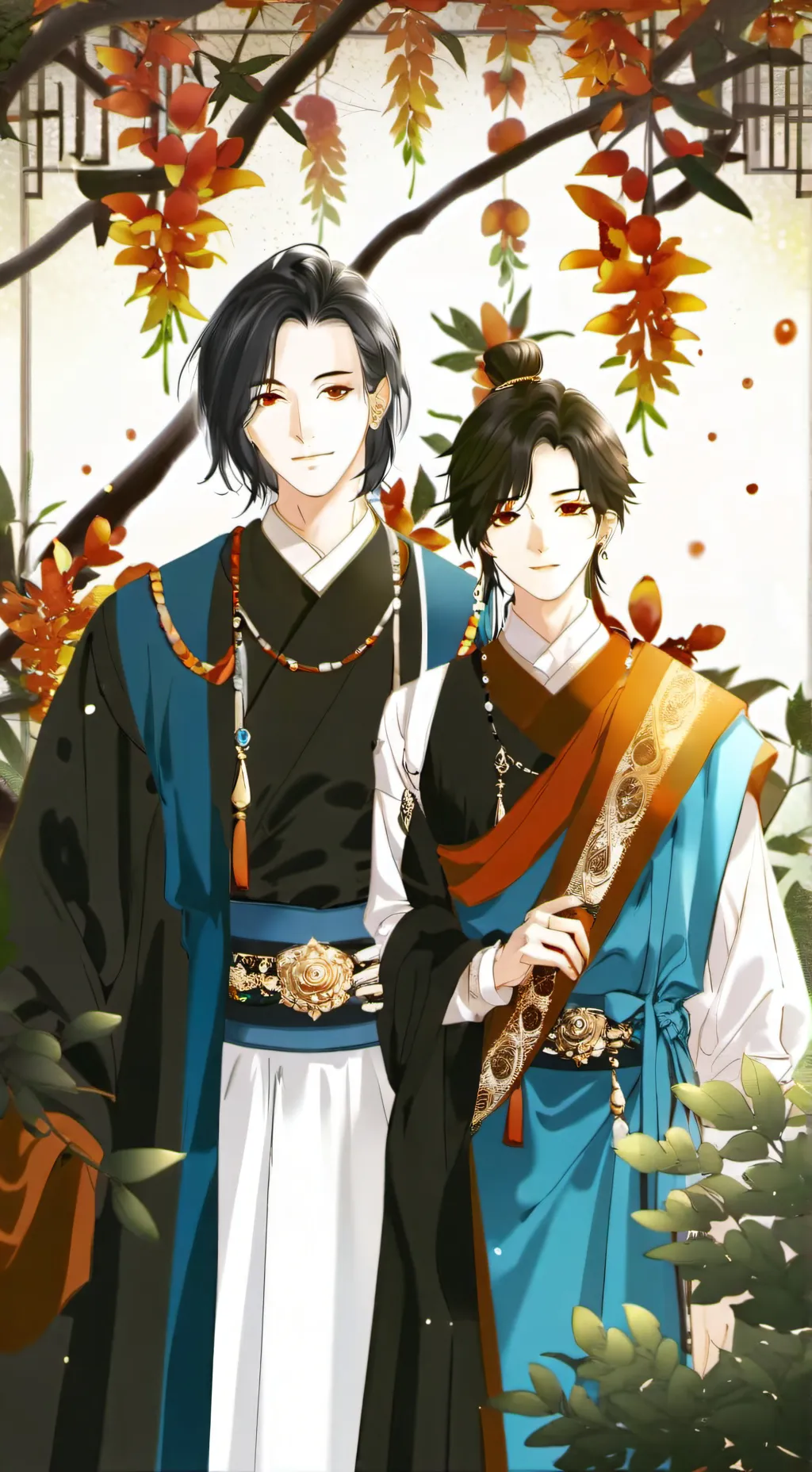 ai character: Axel and Damian background