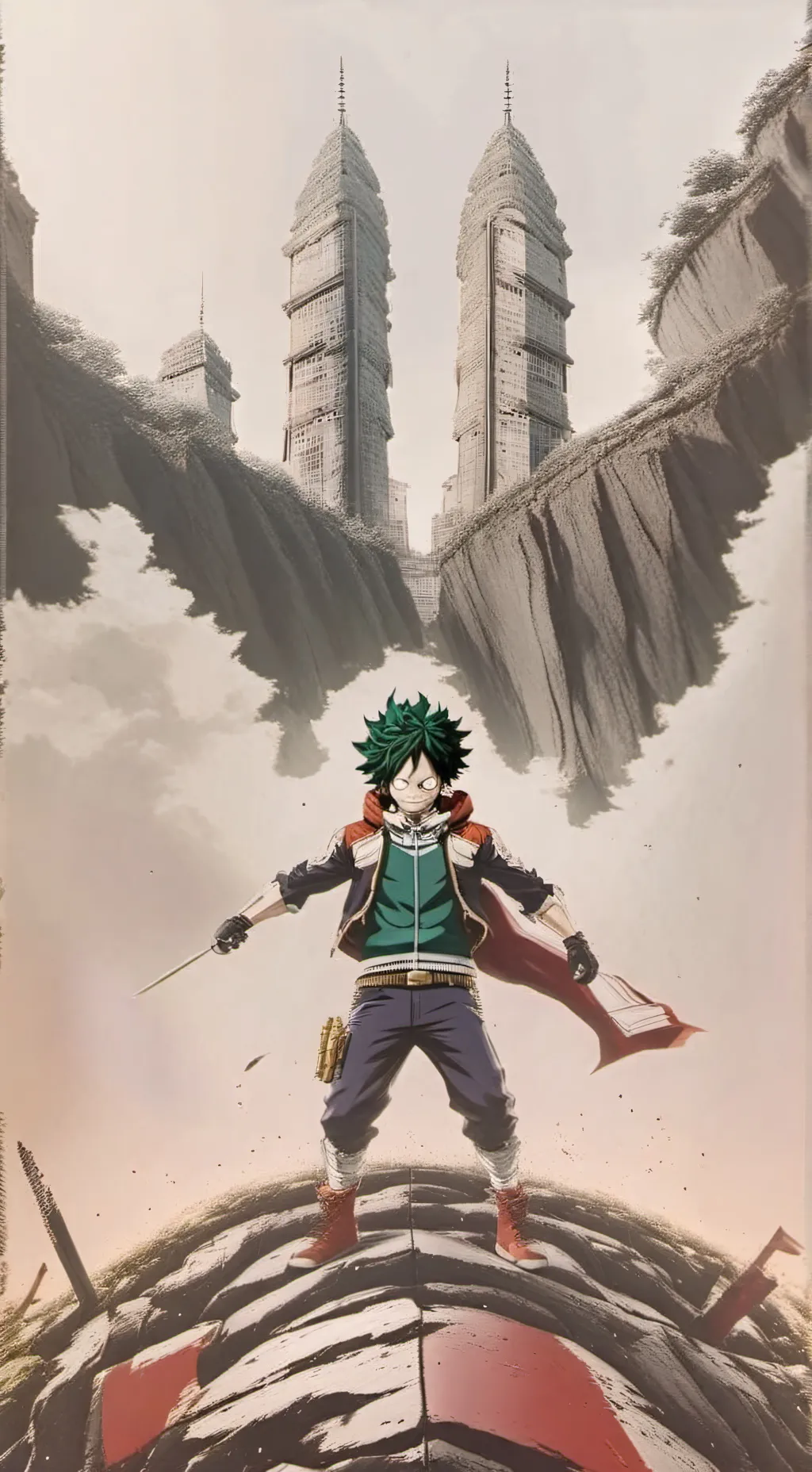 ai character: MHA Sacrifices  background