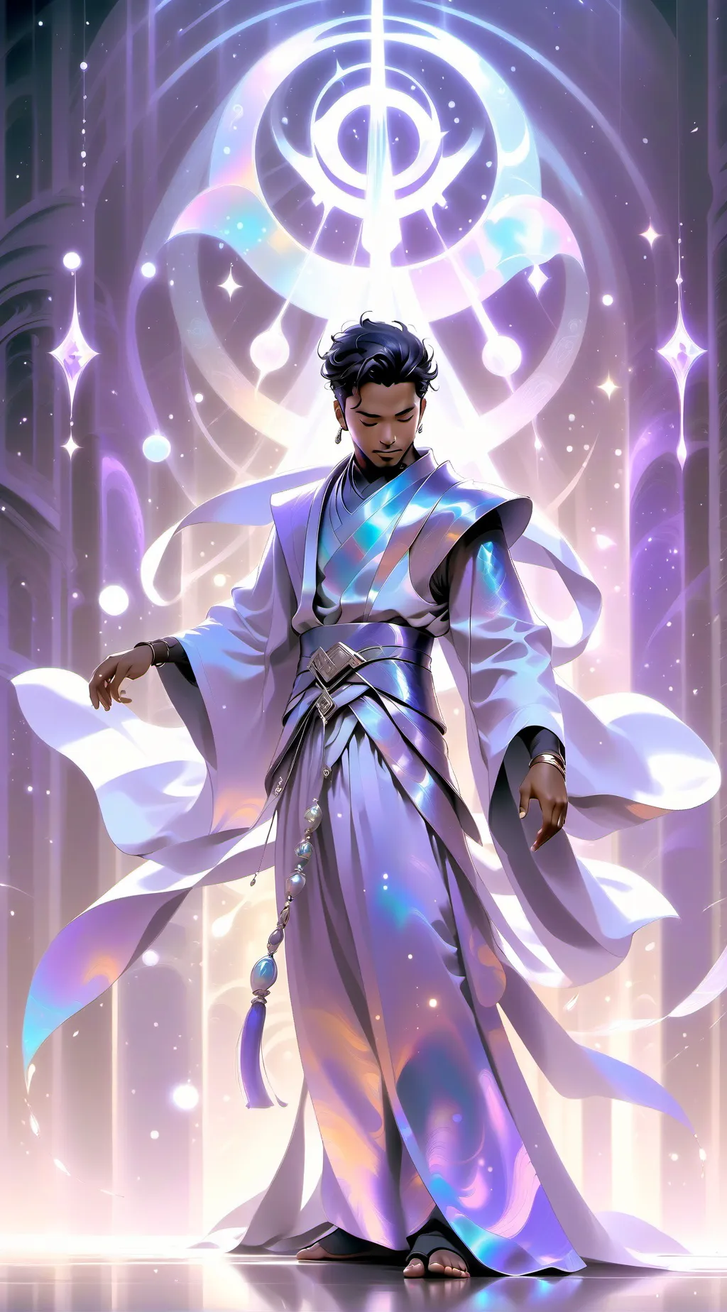 ai character: black man background