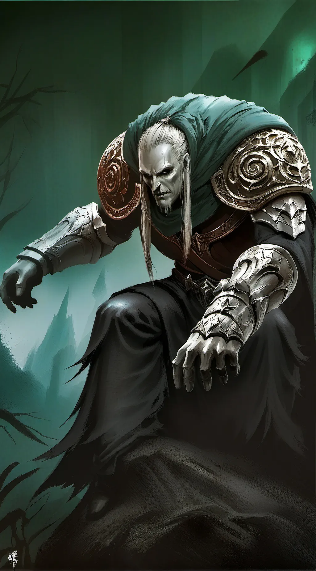 ai character: doctor doom  background