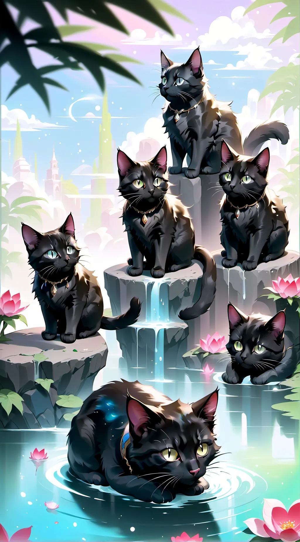 ai character: Mlp cats background