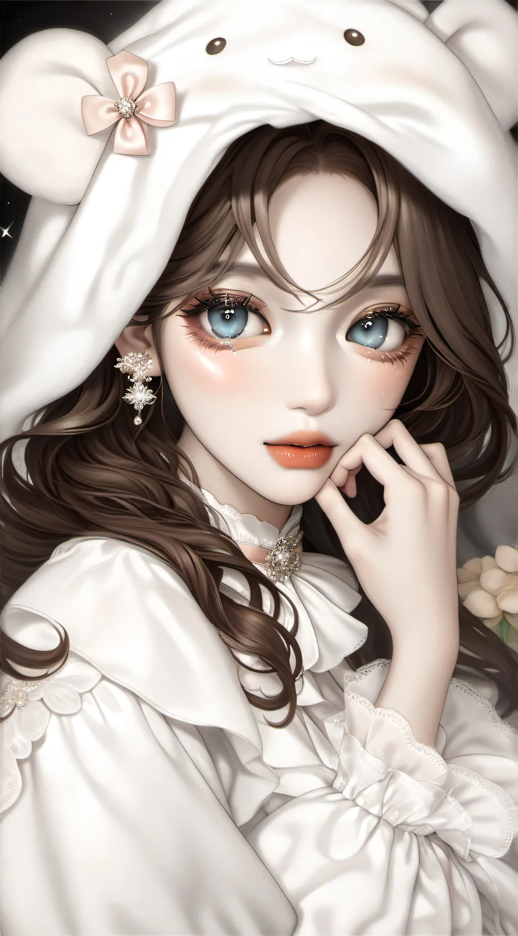 ai character: eyes color powers  background