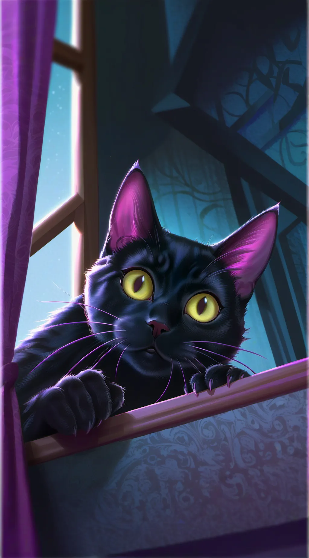 ai character: Cat background