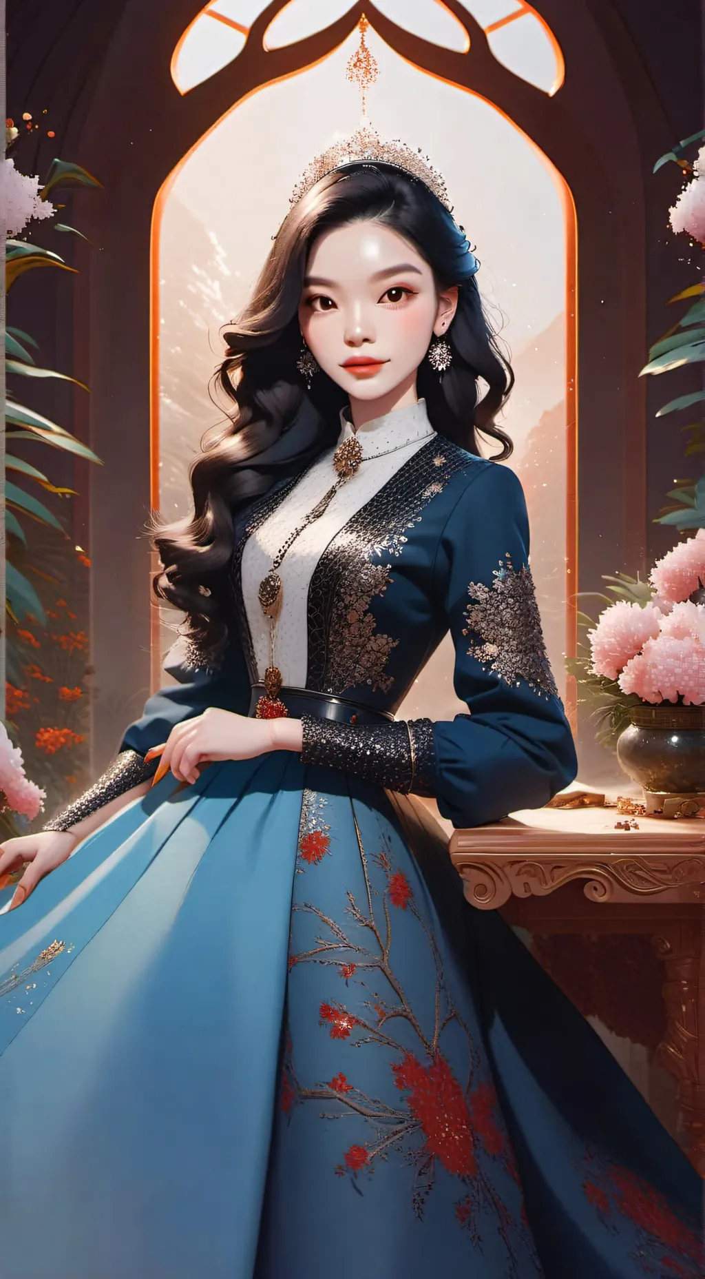 ai character: Ana  background