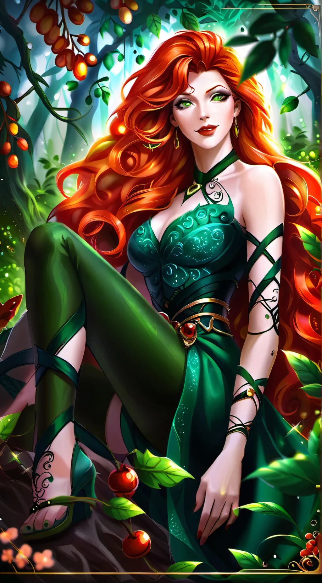 ai character: poison ivy background