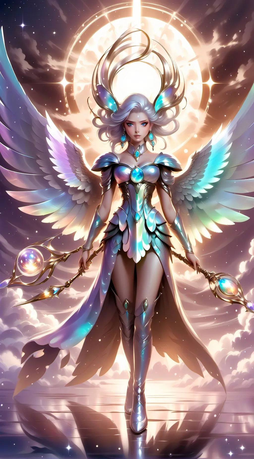 ai character: Hh heaven background