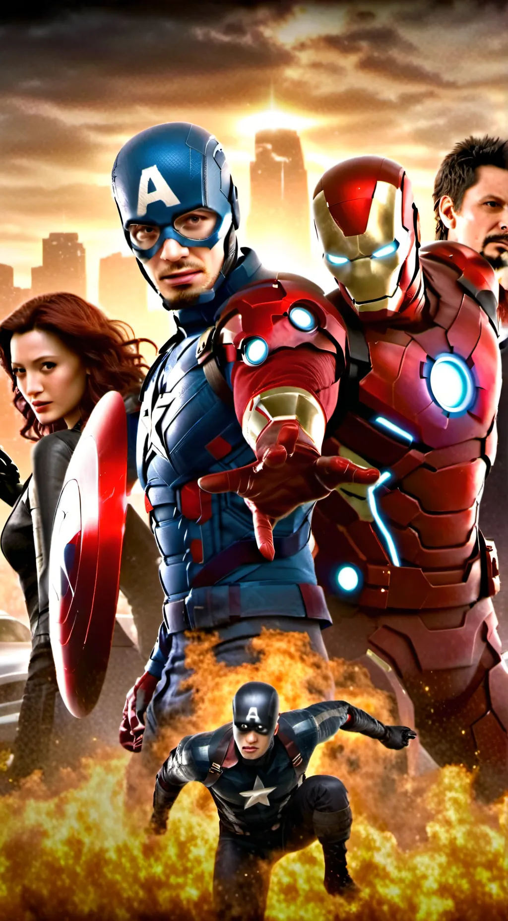ai character: Avengers background