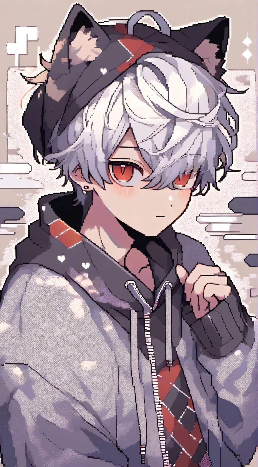 ai character: shoto x y/n cat background