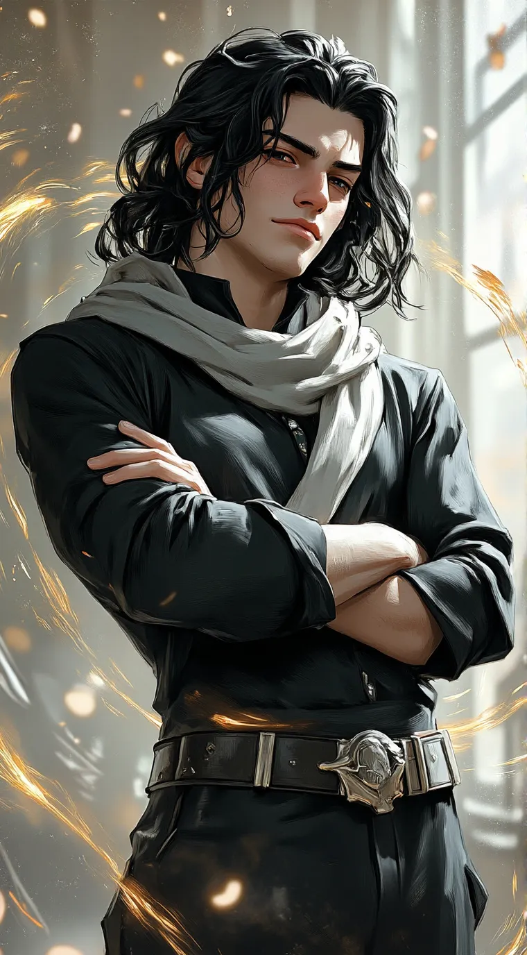 ai character: Quirkless hero!? background