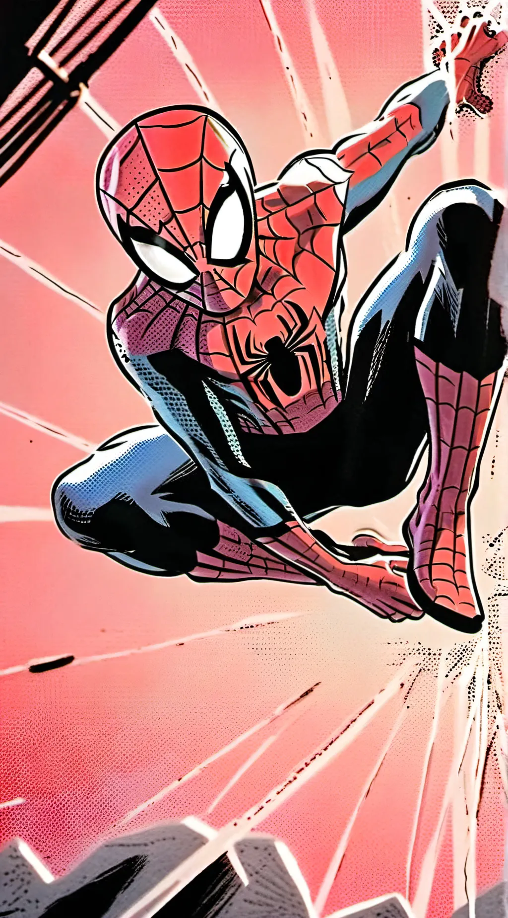 ai character: spider man  background