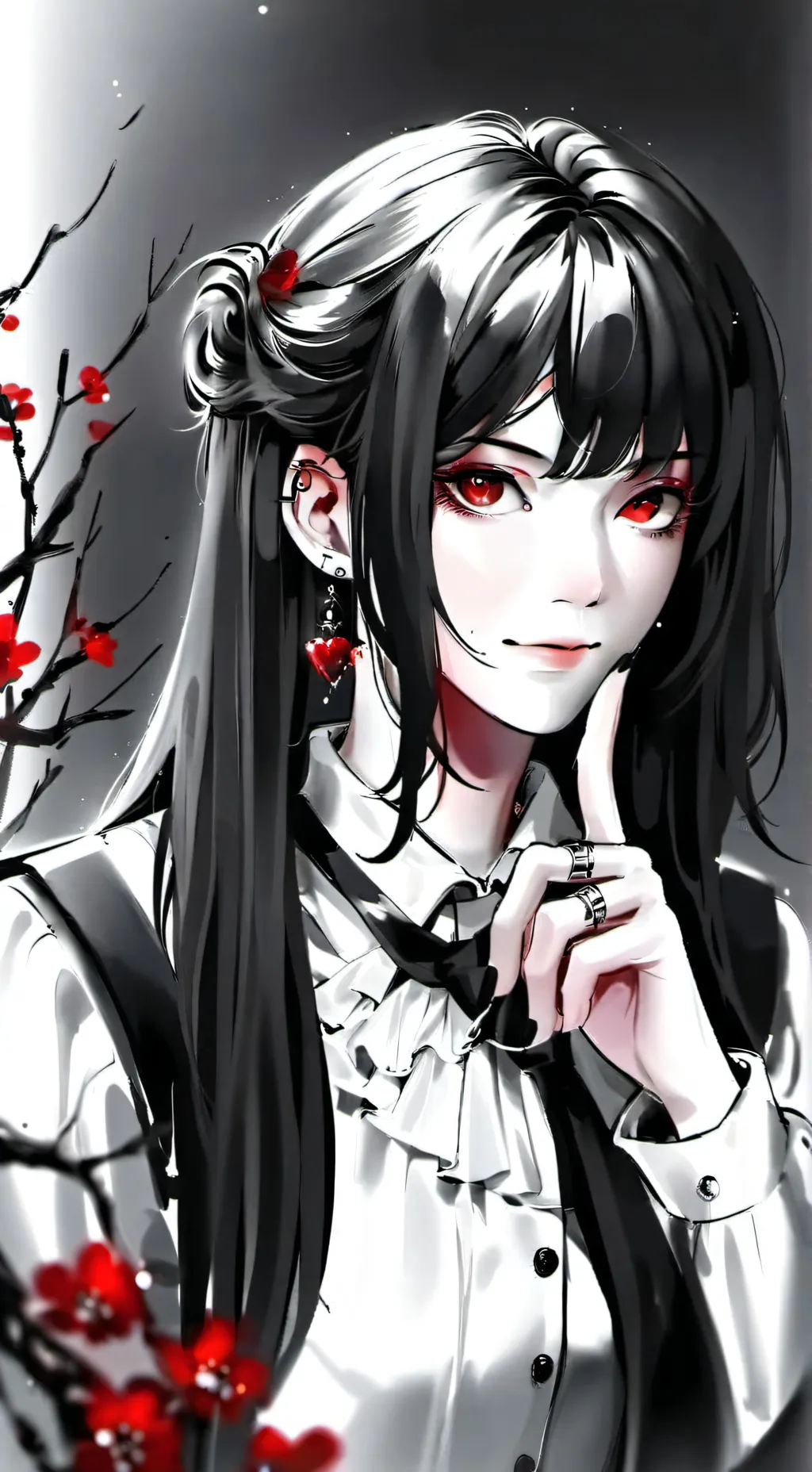 ai character: Ashley  background