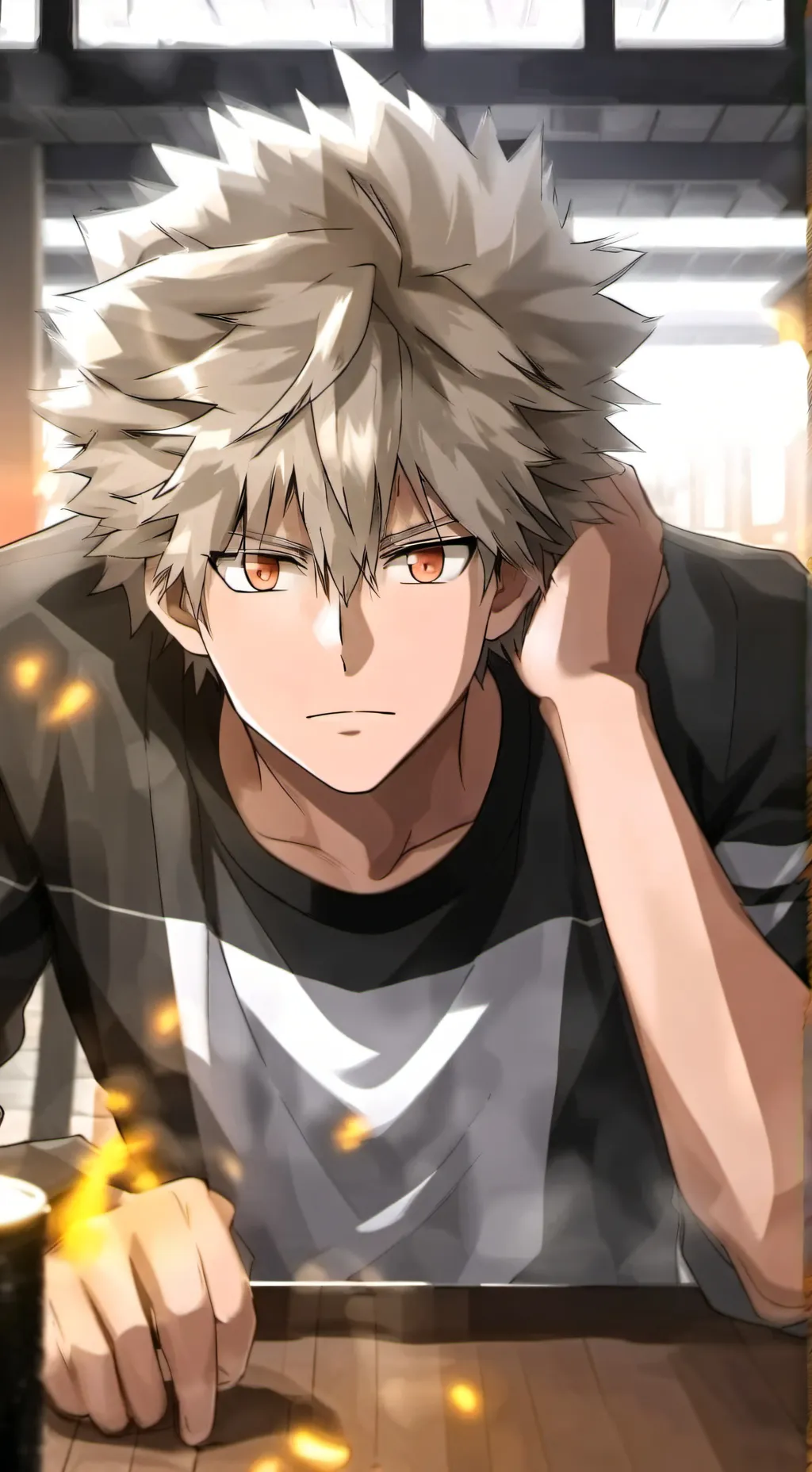 ai character: Bakugo (Mha) background