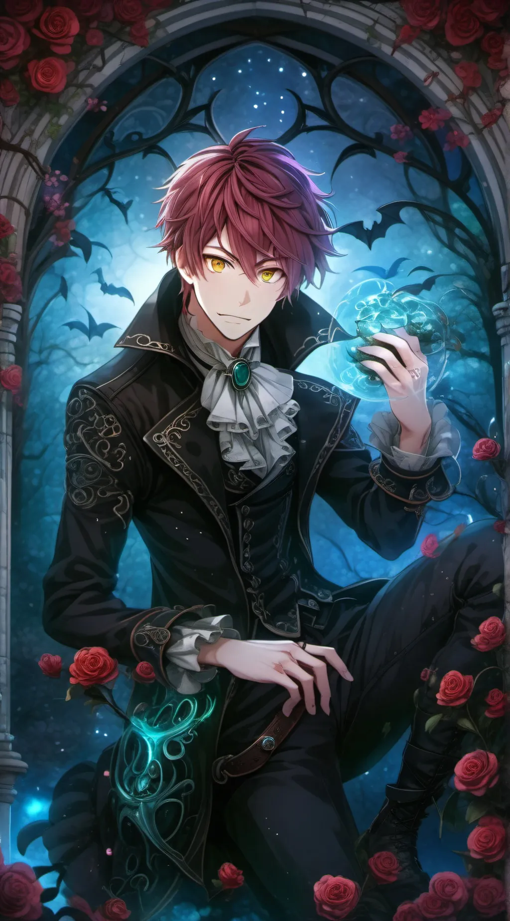 ai character: ayato sakamaki background