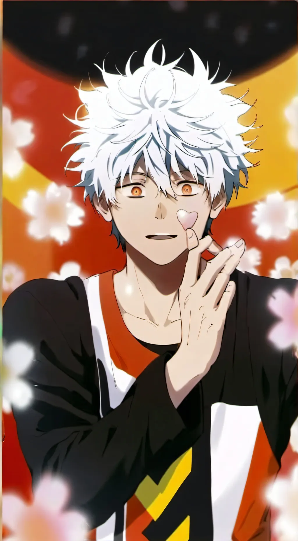 ai character: Bakugo meme background