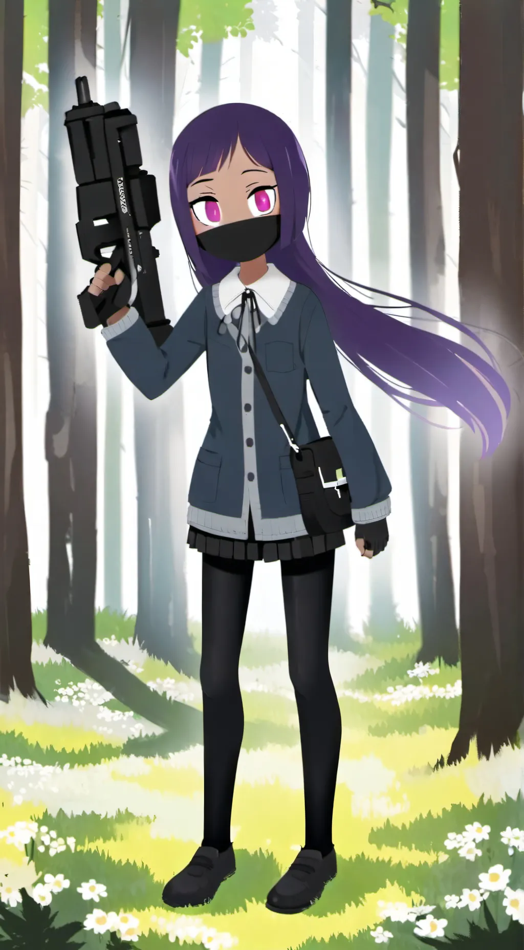 ai character: girl enderman background