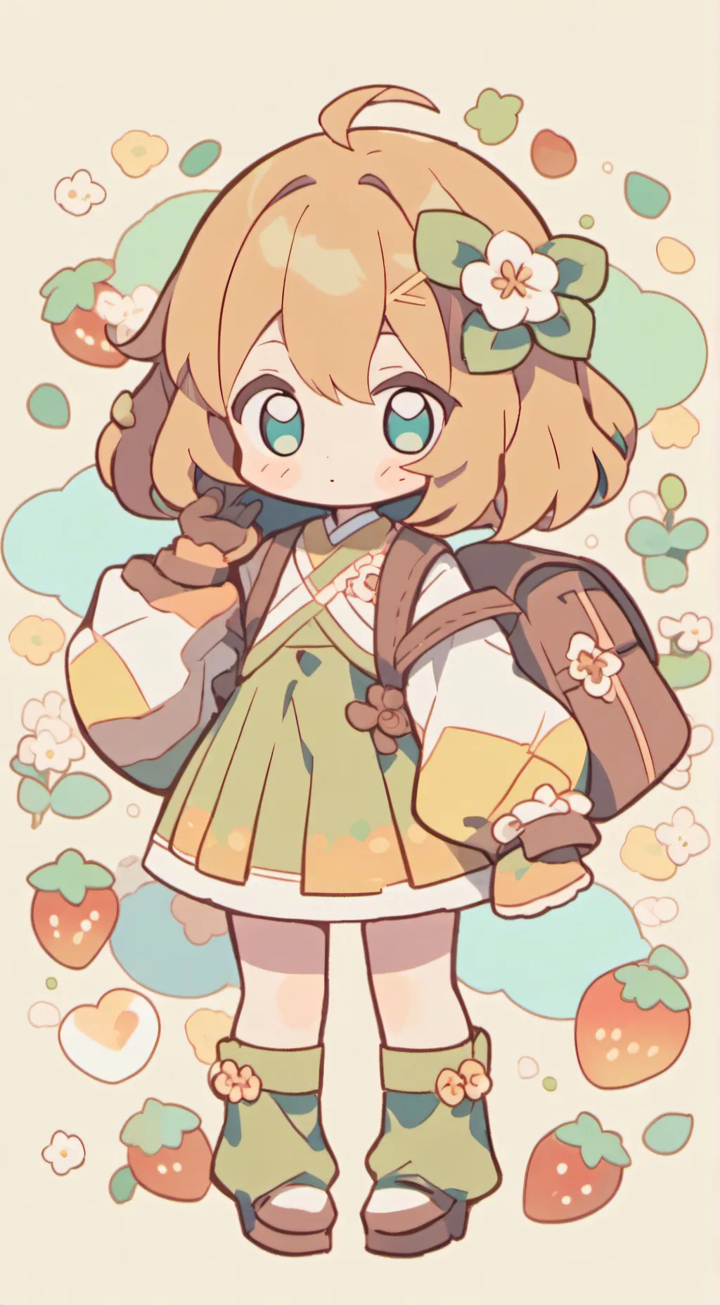 ai character: fille perdue background