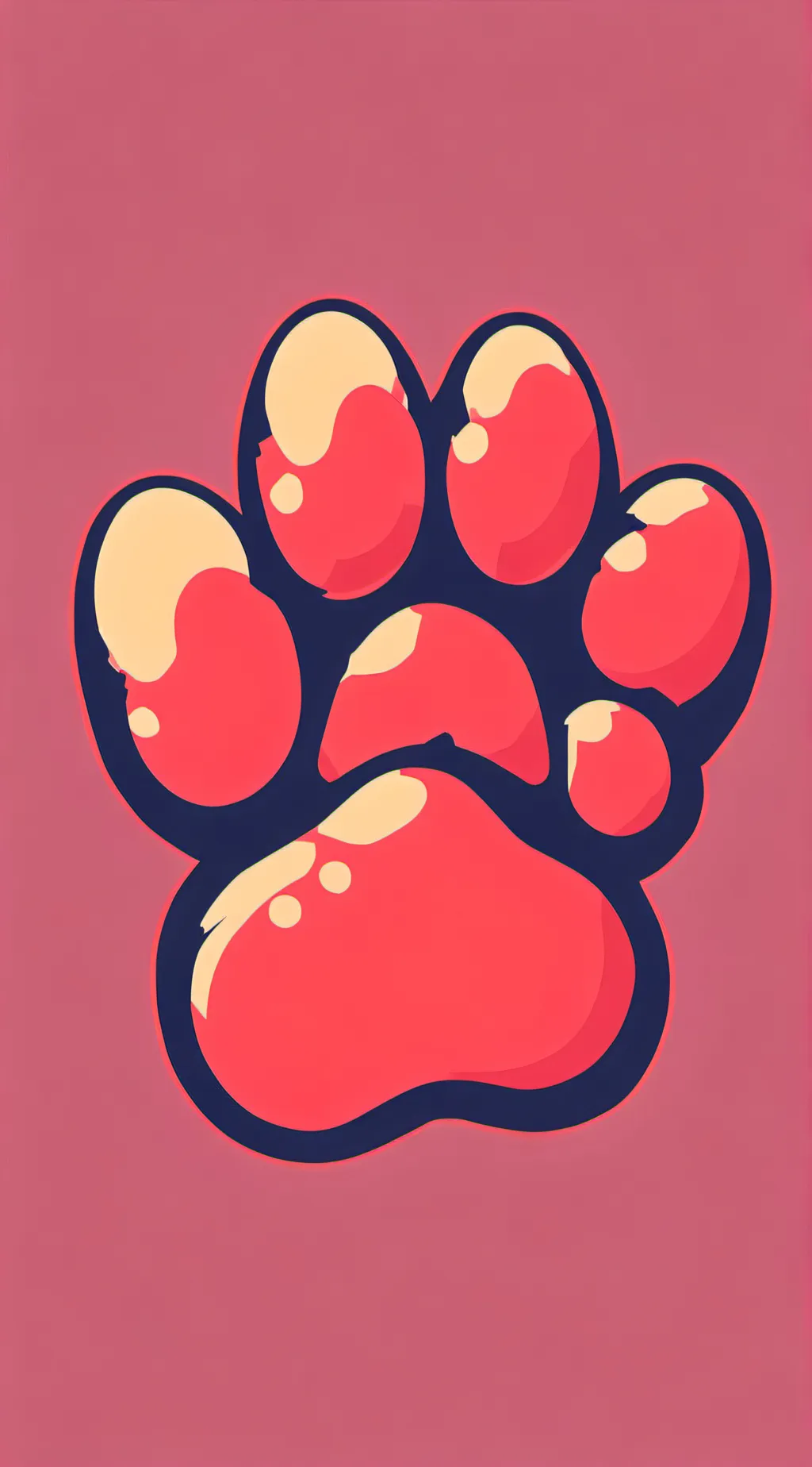 ai character: Cat paw background