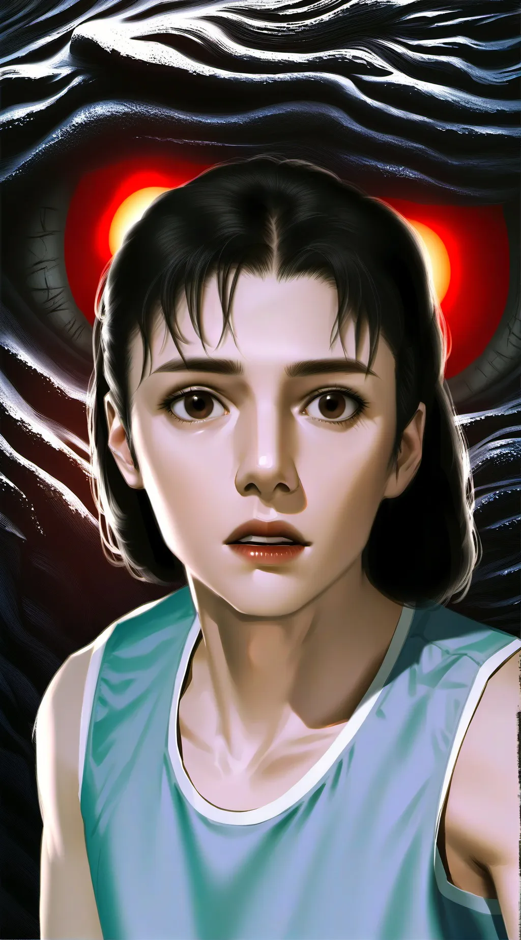 ai character: vibration  background