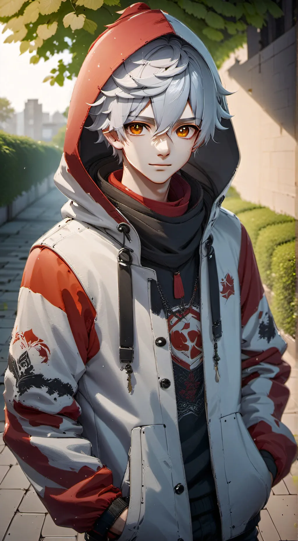 ai character: Léo  background