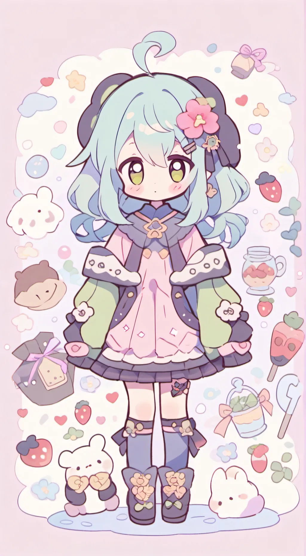 ai character: Luna background