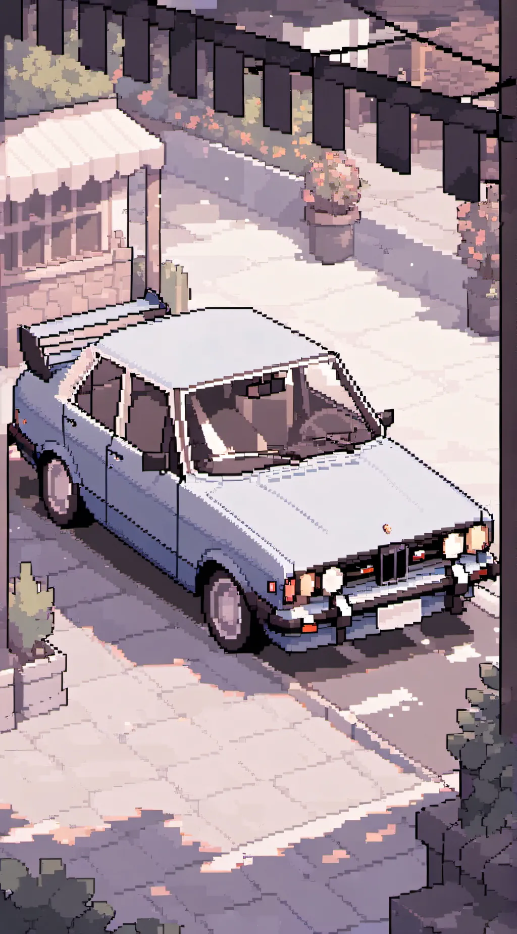 ai character: car trip background