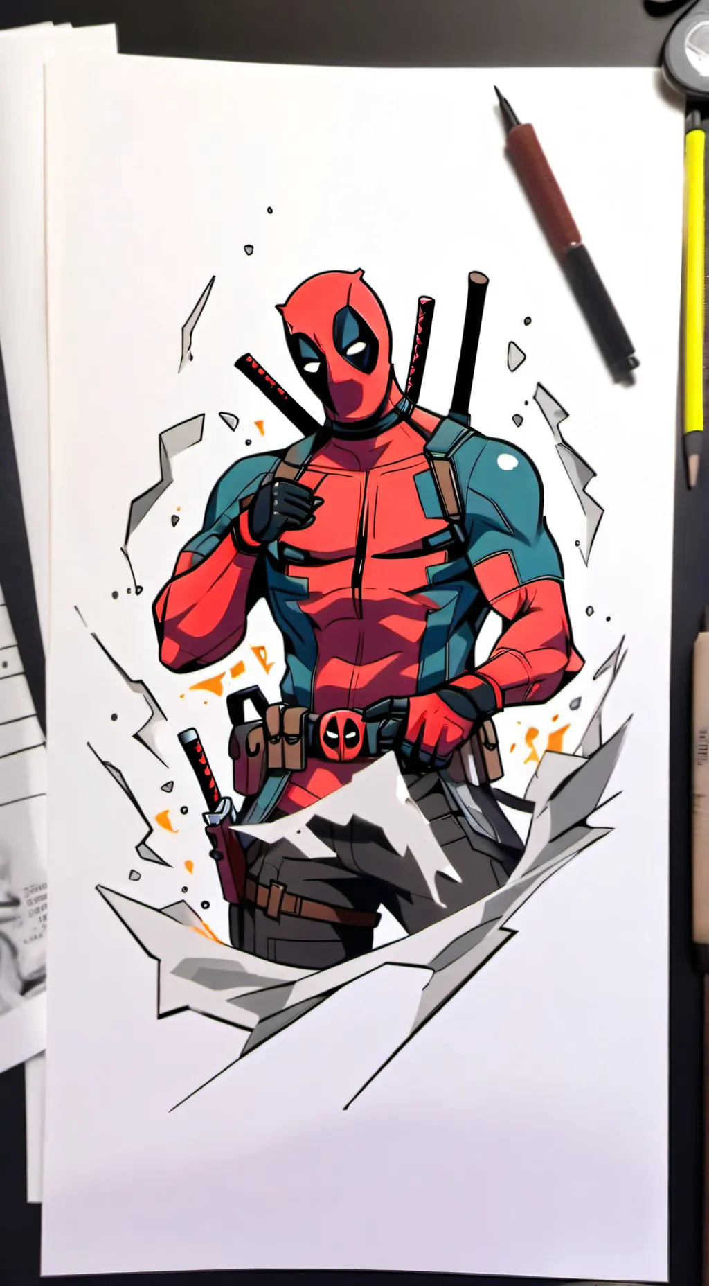 ai character: Deadpool background