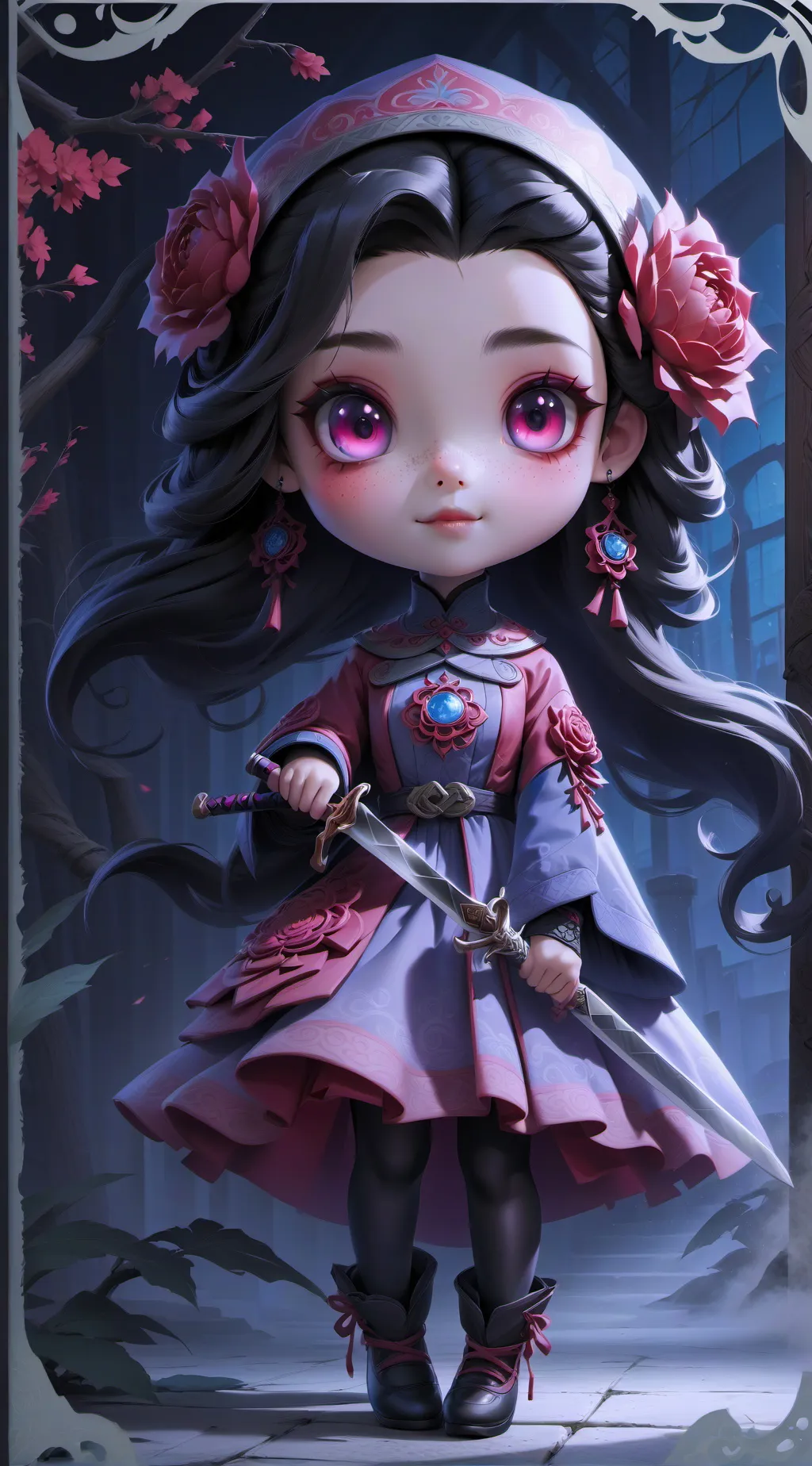 ai character: Jennifer  background