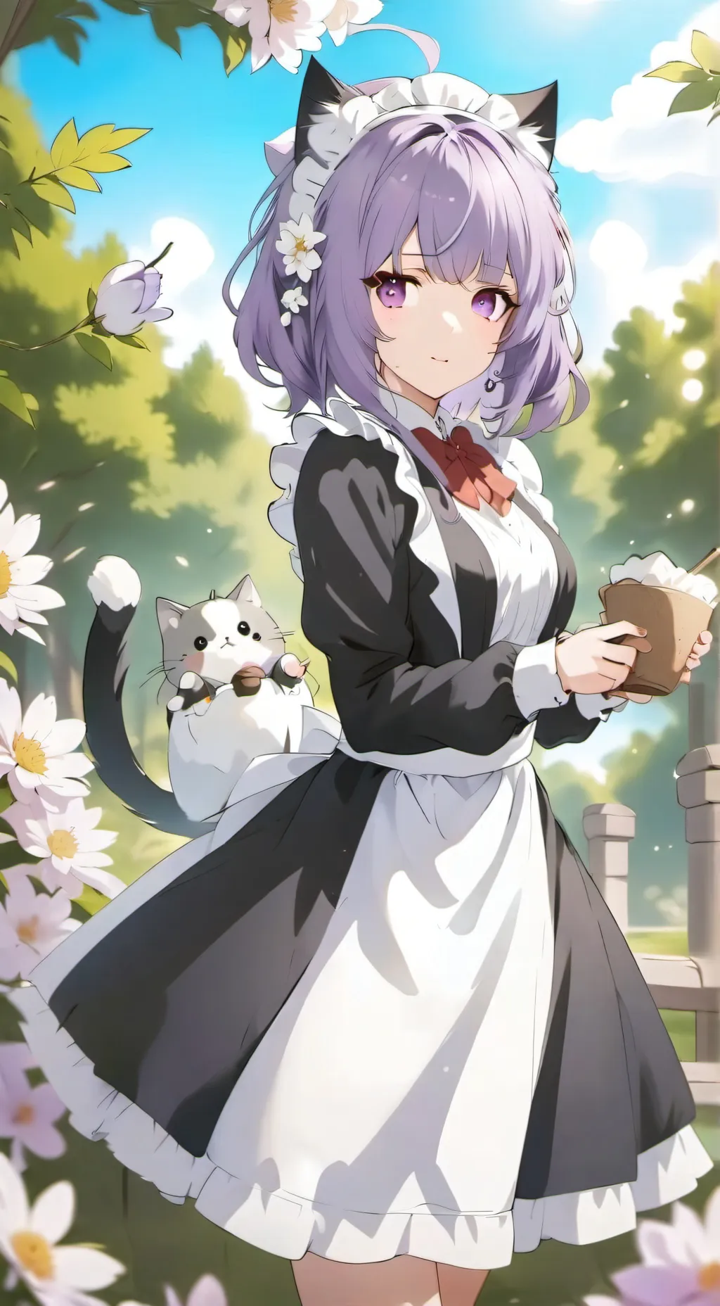 ai character: flora background