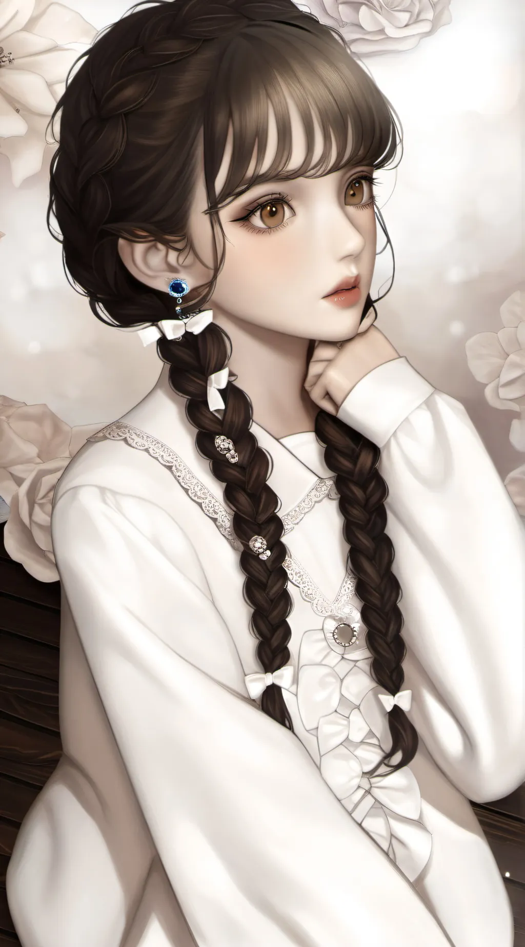 ai character: wednesday background