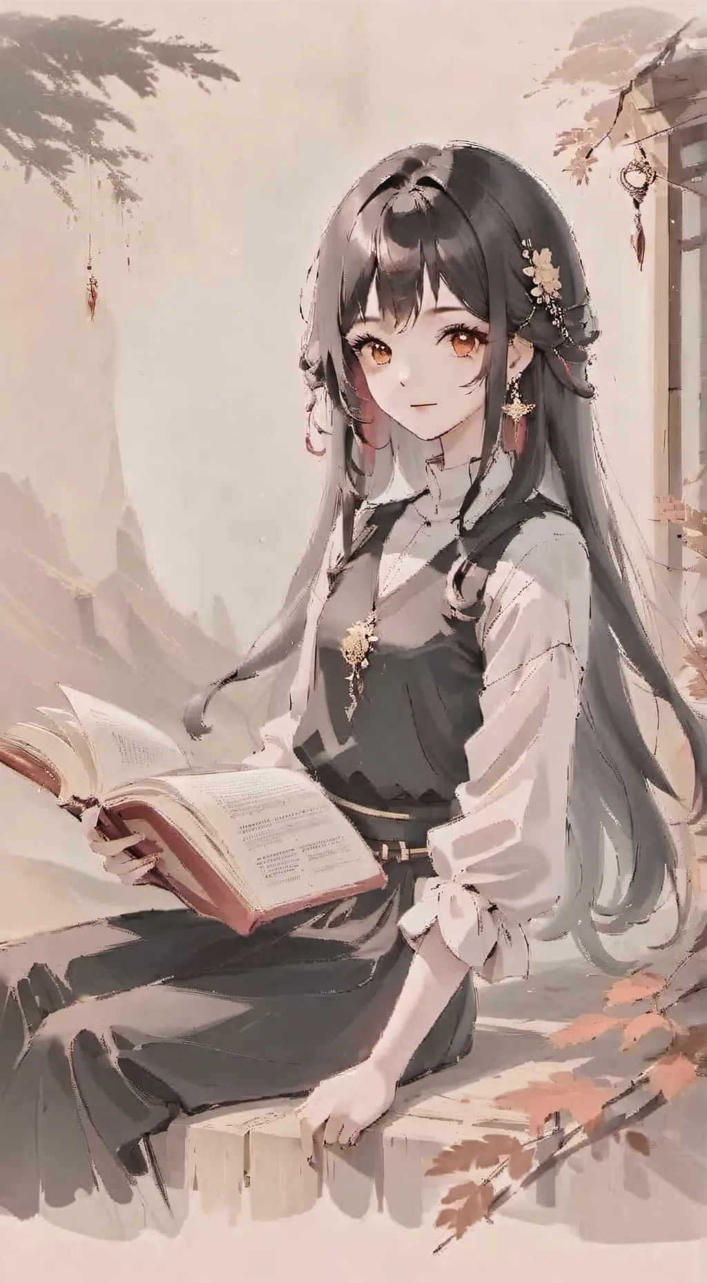 ai character: death note girl background